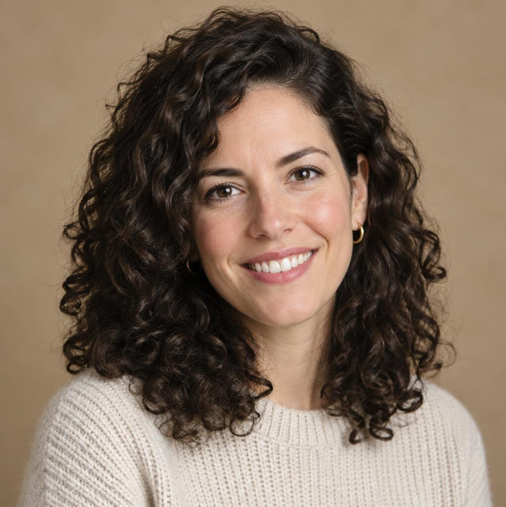 Studio portrait of a young swiss woman journalist